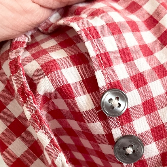 Paul Smith Byard Button down Shirt Red white Gingham Picnic Cotton Designer Sz L - Picture 6 of 14